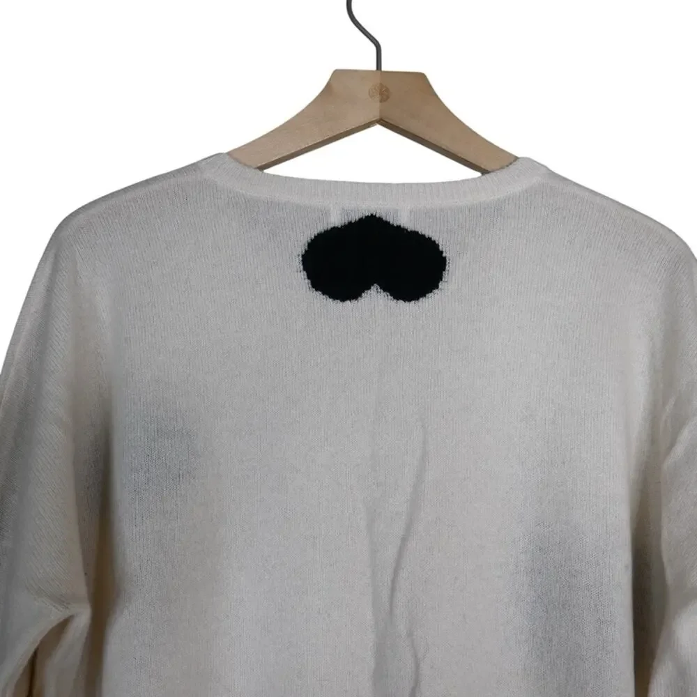 Scott & Scott London Womens M Rhinestone Embellished Cashmere Sweater